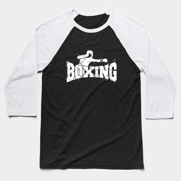Boxing with Boxer - Vintage Style Baseball T-Shirt by Nowhereman78